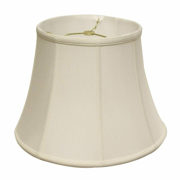 Homeroots 18 in. White Altered Bell Monay Shantung Lampshade 469631